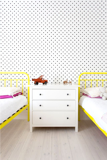 kids rooms yellow beds